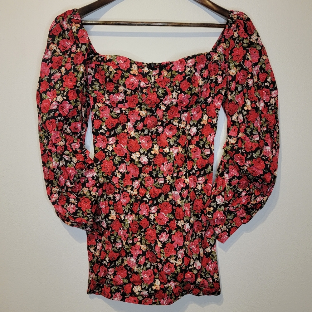 Boohoo Petite Corset Style Puff Sleeve Mini Dress Size 2 - Picture 5 of 11
